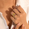 Anillo con piedras natales de los hijos - Moroveta