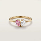 Anillo corazón con piedras de nacimiento - Moroveta