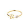 Anillo de inicial ajustable - Moroveta