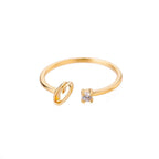 Anillo de inicial ajustable - Moroveta