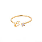 Anillo de inicial ajustable - Moroveta