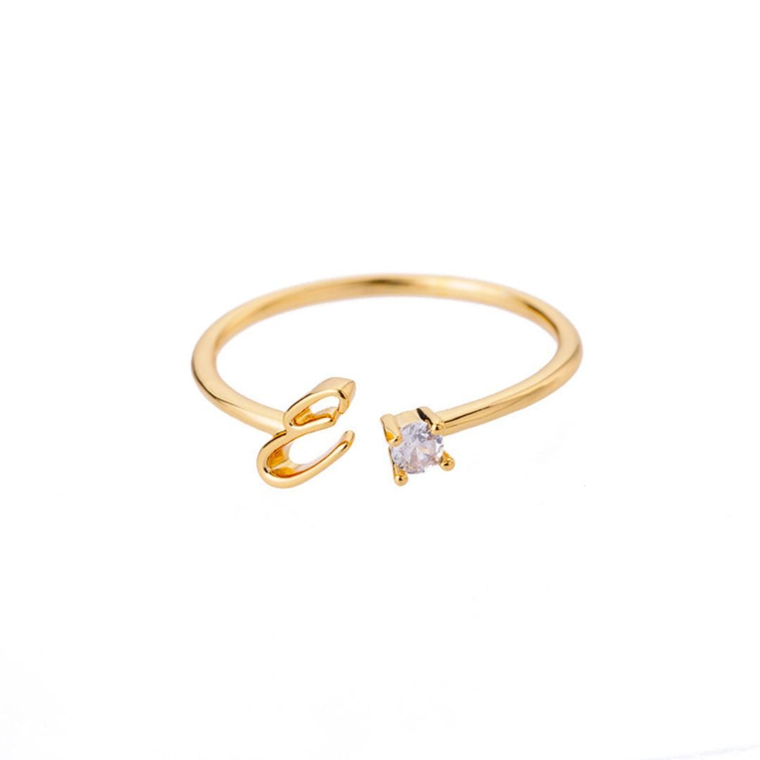 Anillo de inicial ajustable - Moroveta