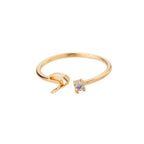 Anillo de inicial ajustable - Moroveta