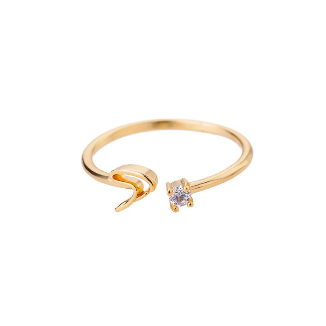 Anillo de inicial ajustable - Moroveta