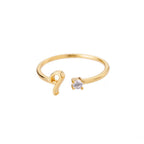 Anillo de inicial ajustable - Moroveta