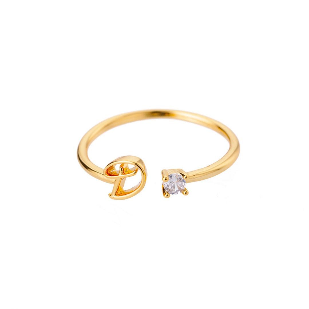Anillo de inicial ajustable - Moroveta