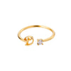 Anillo de inicial ajustable - Moroveta