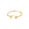 Anillo de inicial ajustable - Moroveta