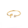 Anillo de inicial ajustable - Moroveta