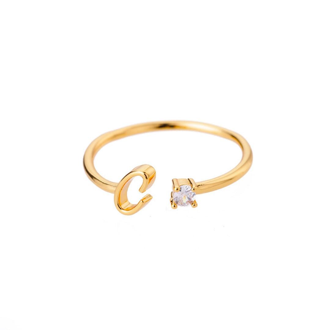 Anillo de inicial ajustable - Moroveta
