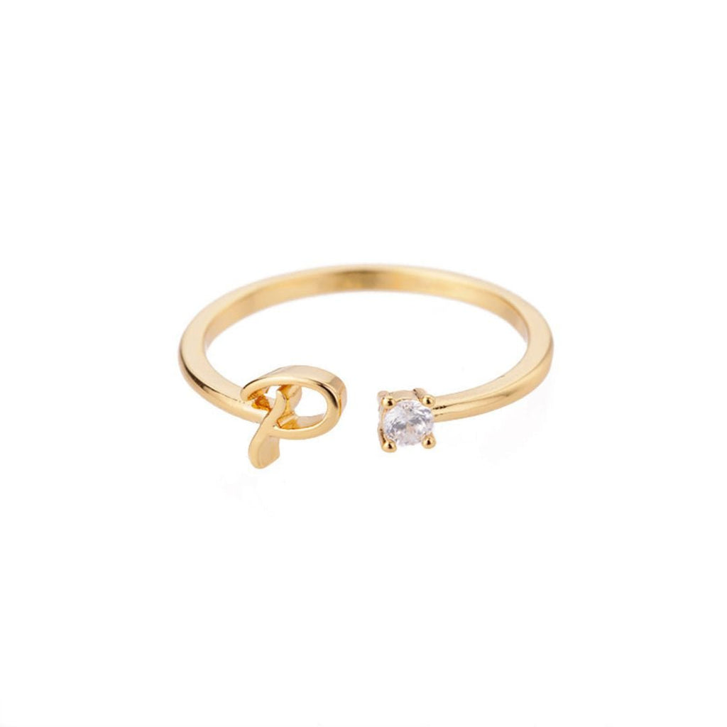 Anillo de inicial ajustable - Moroveta