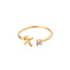 Anillo de inicial ajustable - Moroveta