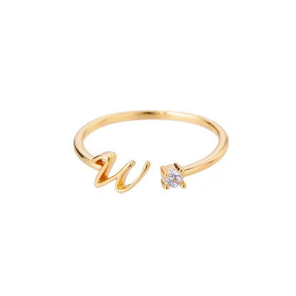 Anillo de inicial ajustable - Moroveta