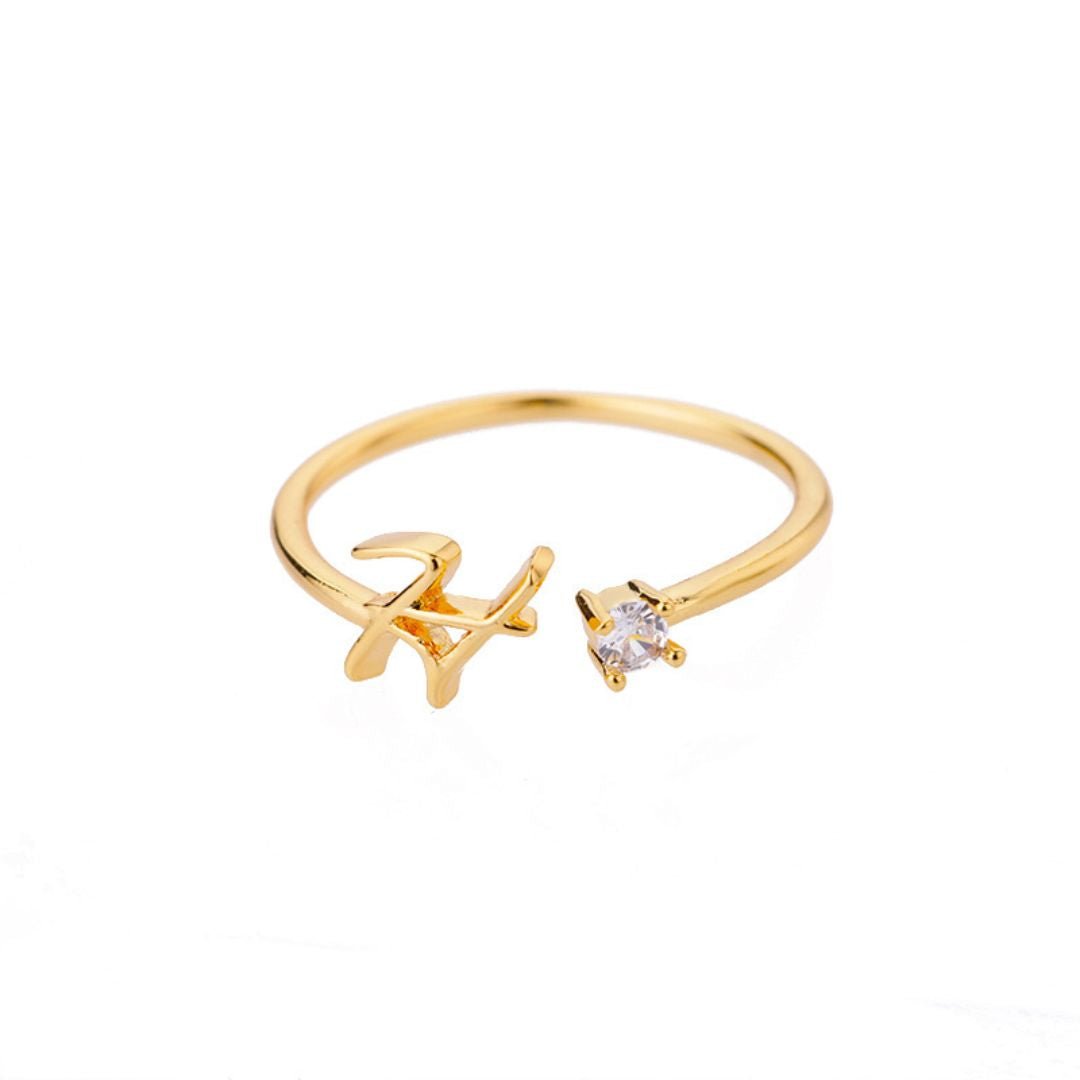 Anillo de inicial ajustable - Moroveta