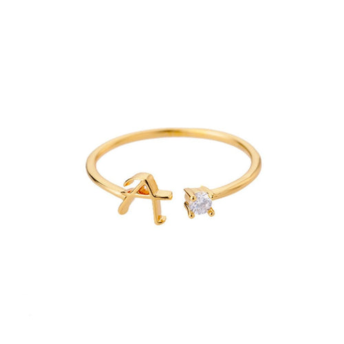Anillo de inicial ajustable - Moroveta