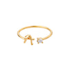 Anillo de inicial ajustable - Moroveta