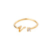 Anillo de inicial ajustable - Moroveta