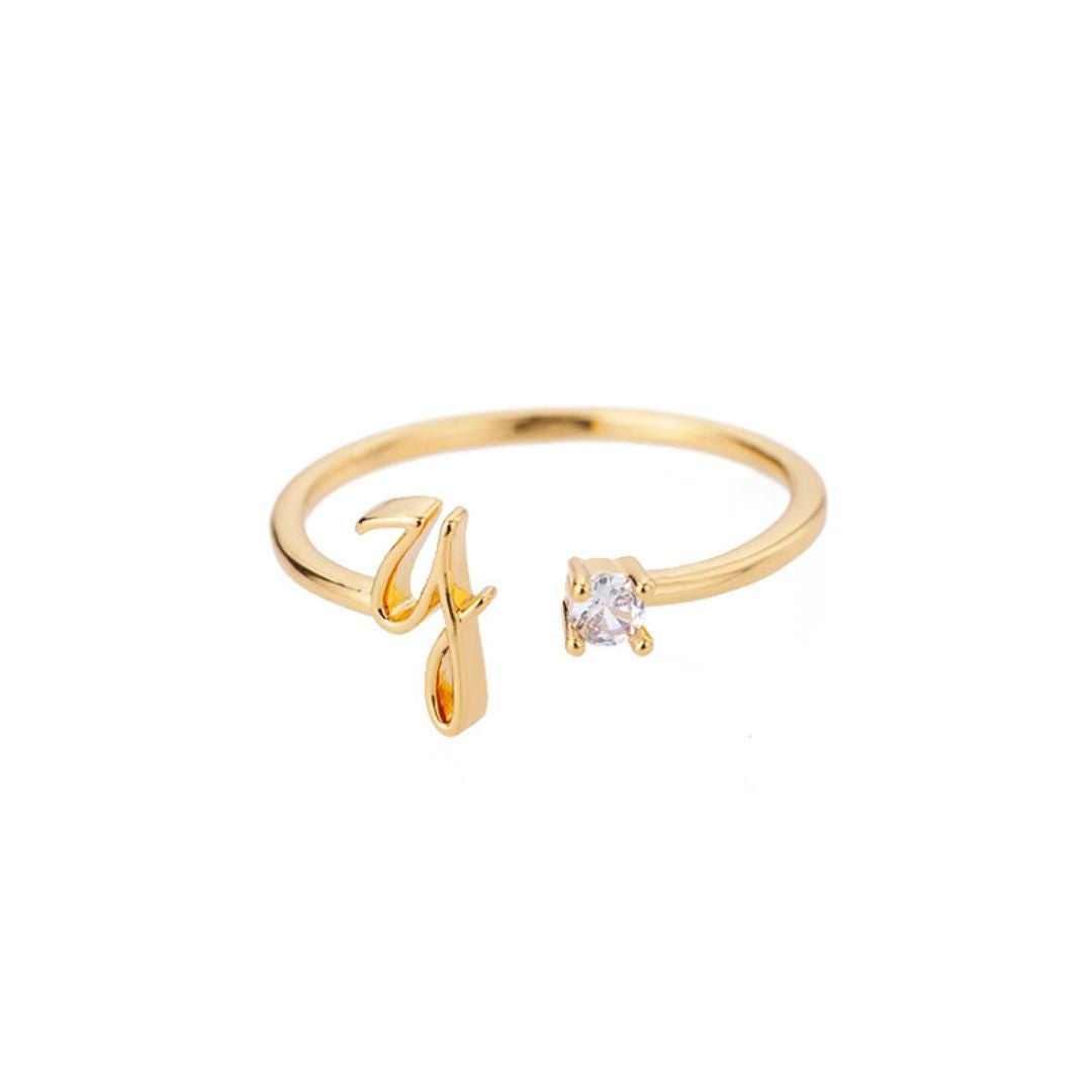 Anillo de inicial ajustable - Moroveta