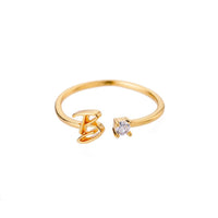 Anillo de inicial ajustable - Moroveta