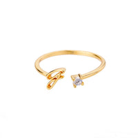 Anillo de inicial ajustable - Moroveta