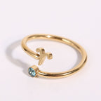 Anillo del zodíaco con cristal de nacimiento - Moroveta