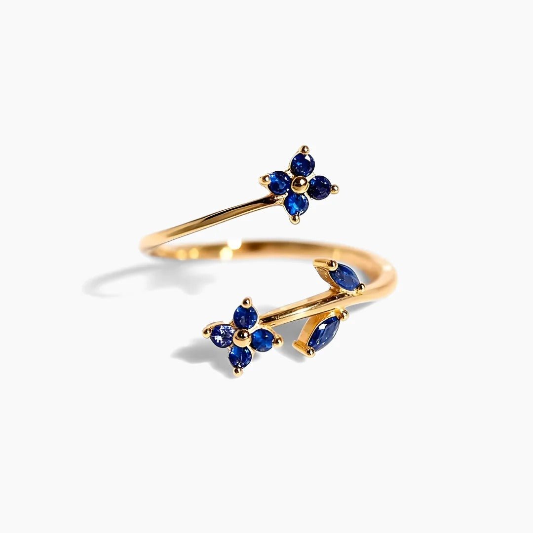 Anillo Flora Zafiro - Moroveta