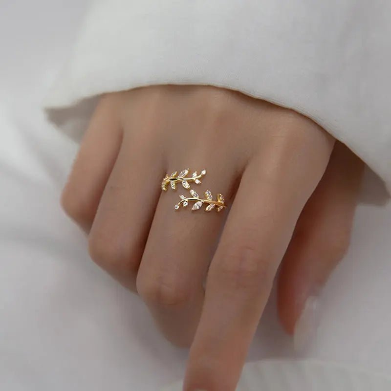 Anillo Hojas - Moroveta