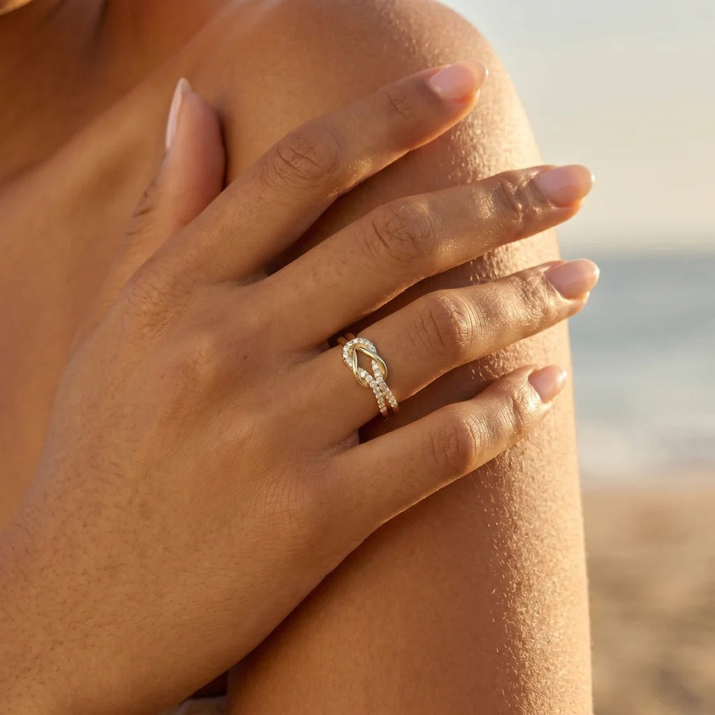 Anillo nudo entrelazado - Moroveta
