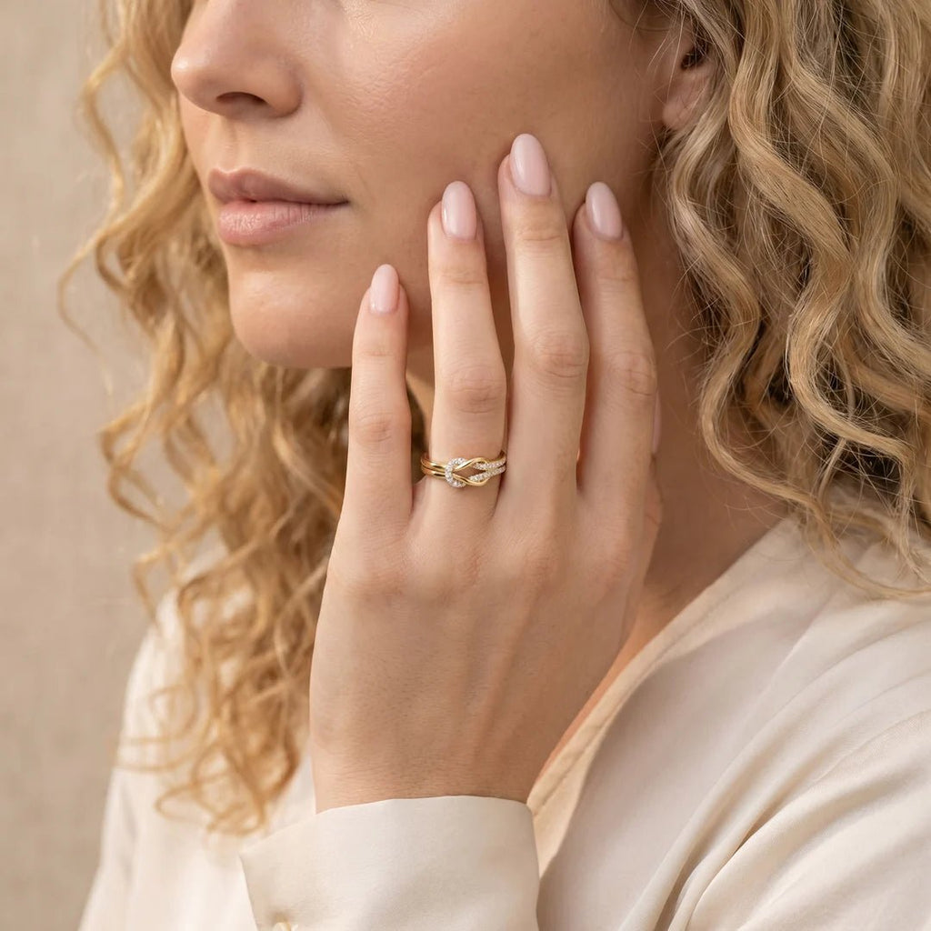 Anillo nudo entrelazado - Moroveta