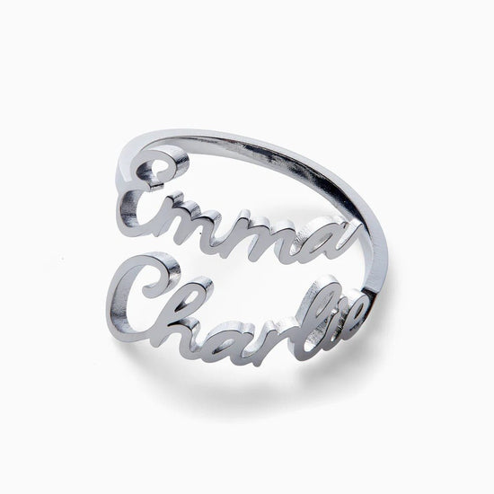 Anillo personalizado con dos nombres - Moroveta