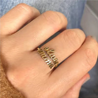 Anillo personalizado con dos nombres - Moroveta