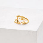 Anillo personalizado con dos nombres - Moroveta