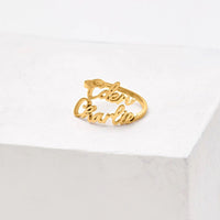 Anillo personalizado con dos nombres - Moroveta