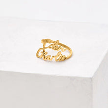 Cargar imagen en el visor de la galería, Anillo personalizado con dos nombres - Moroveta
