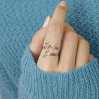 Anillo personalizado con dos nombres - Moroveta
