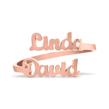 Cargar imagen en el visor de la galería, Anillo personalizado con dos nombres - Moroveta