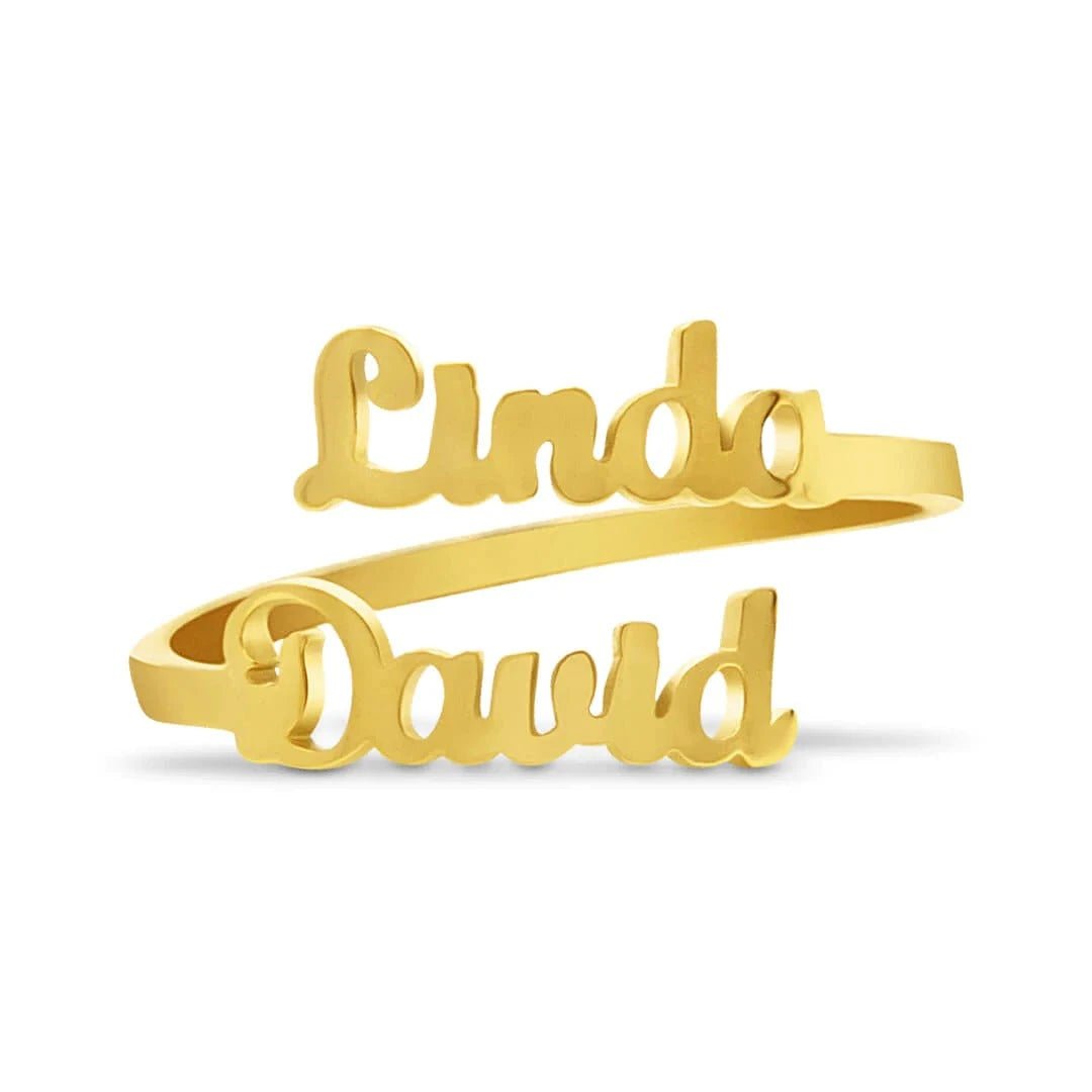 Anillo personalizado con dos nombres - Moroveta