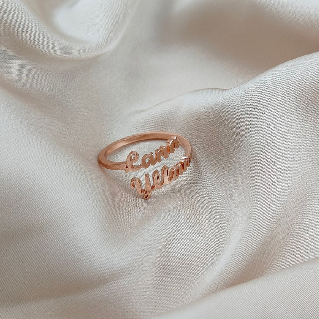 Anillo personalizado con hasta 4 nombres - Moroveta