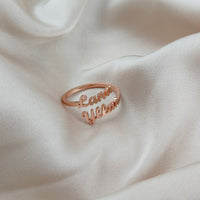 Anillo personalizado con hasta 4 nombres - Moroveta