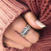 Anillo personalizado con nombres y piedras de nacimiento - Moroveta