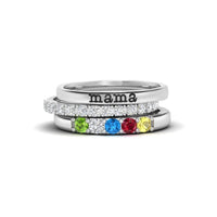 Anillo personalizado con piedras de nacimiento - Moroveta