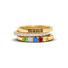 Cargar imagen en el visor de la galería, Anillo personalizado con piedras de nacimiento - Moroveta