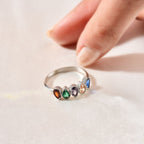 Anillo personalizado con piedras natales - Moroveta