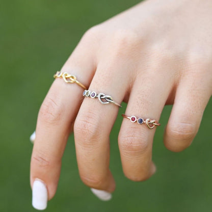 Anillo Personalizado Lazos del Corazón - Moroveta