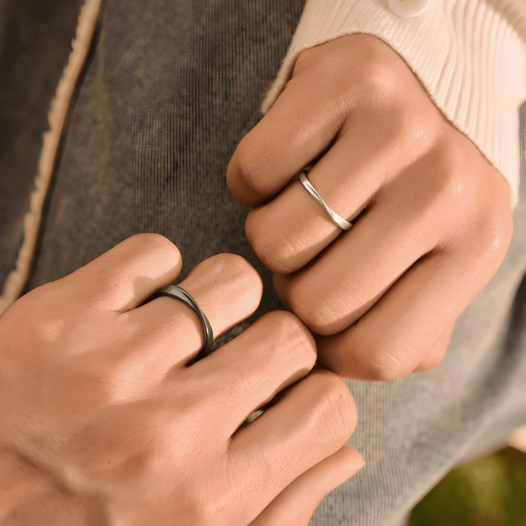 Anillo Promesa de Amor - Juego de Anillos de Pareja - Moroveta