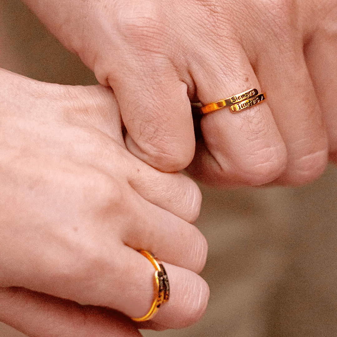 Anillos ajustables "Siempre juntos" - Moroveta