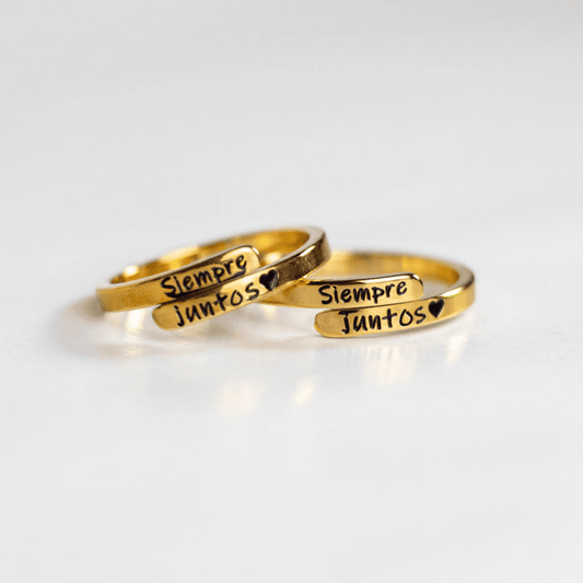Anillos ajustables "Siempre juntos" - Moroveta