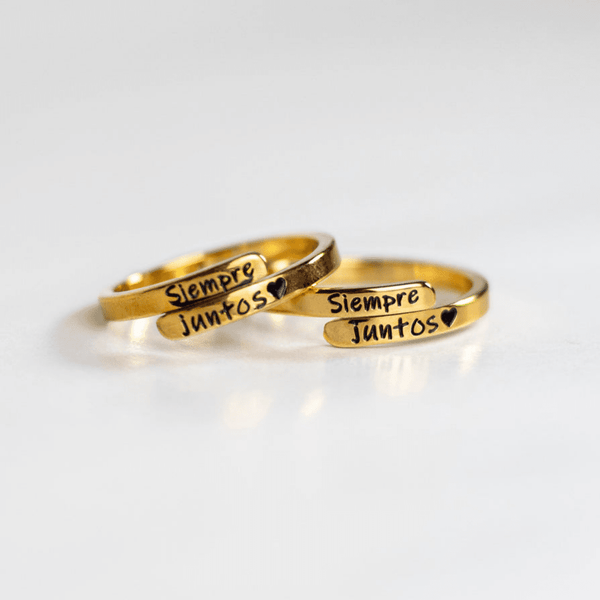 Anillos ajustables "Siempre juntos" - Moroveta