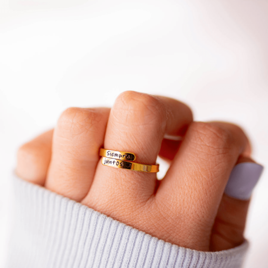 Anillos ajustables "Siempre juntos" - Moroveta