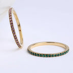 Anillos apilables con piedras de nacimiento - Moroveta